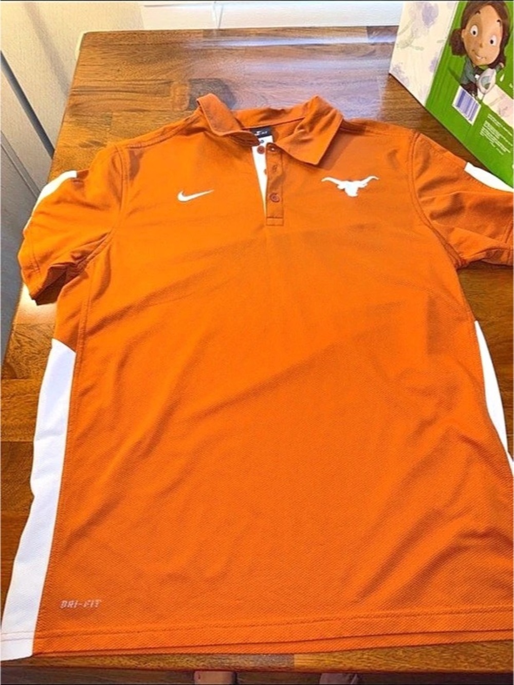 Nike Texas Longhorns Dri-FIT Performance Polo Orange & White